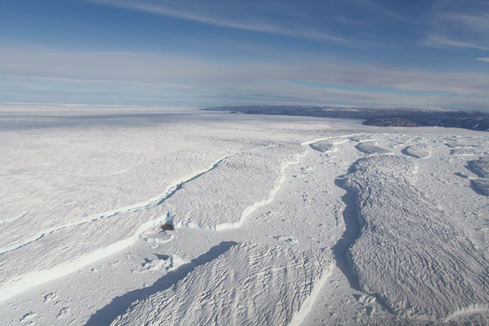 Le glacier Zachariæ Isstrøm en 2016