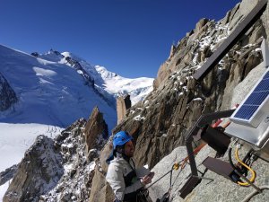 Hydrologie du permafrost de haute montagne (Aiguille du Midi, massif du Mont Blanc)