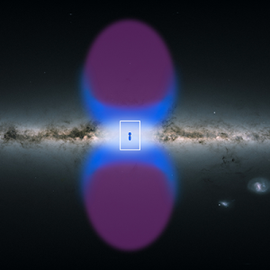 Giant "chimneys" vent X-rays from milky way's core