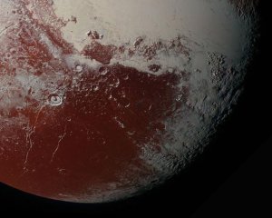 Pluto is covered by snow-capped mountains like on Earth, but not for the same reasons