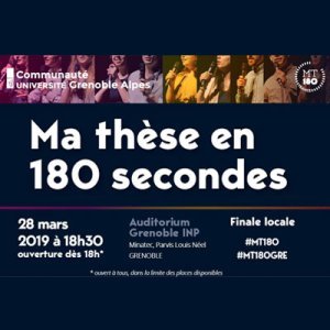 Ma thèse en 180 secondes : finale de la Communauté Université Grenoble Alpes