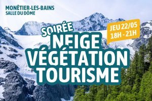 Soirée neige, végétation, tourisme