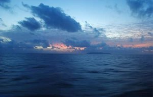 A bord de l'Atalante au milieu du Pacifique Sud