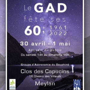[Événement] 60 ans du Groupe d'Astronomie du Dauphiné 