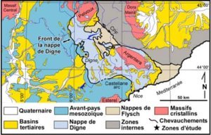 Exhumation récente de l'avant-pays alpin en relation avec des chevauchements profonds