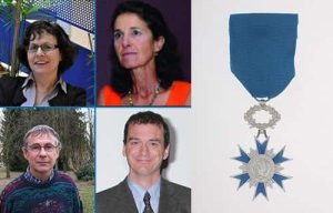 Anne-Marie Lagrange (IPAG), Sandra Lavorel (LECA), Michel Fily (LGGE) et Olivier Métais (LEGI) promus à l'Ordre National du Mérite
