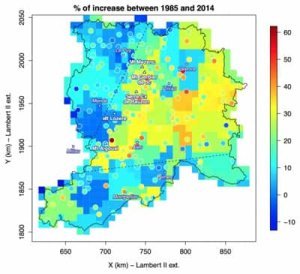 Une tendance à la hausse pour les pluies extrêmes dans le sud-est de la France