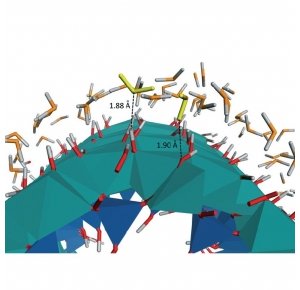 Nanotubes d'imogolite : la courbure d'une surface minerale la rend moins hydrophile